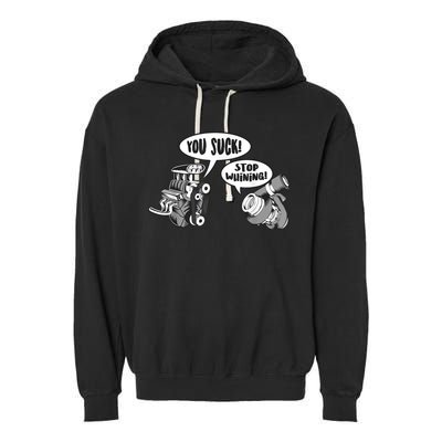 Funny Stop Whining Car Mechanic Precision Turbo For Men Garment-Dyed Fleece Hoodie