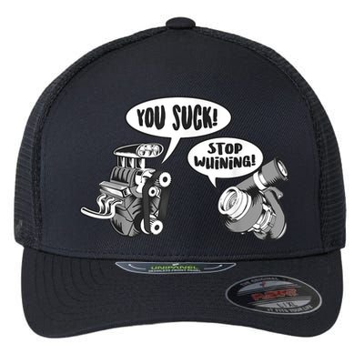 Funny Stop Whining Car Mechanic Precision Turbo For Men Flexfit Unipanel Trucker Cap