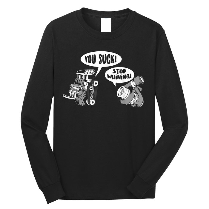 Funny Stop Whining Car Mechanic Precision Turbo For Men Long Sleeve Shirt