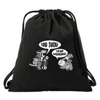 Funny Stop Whining Car Mechanic Precision Turbo For Men Drawstring Bag