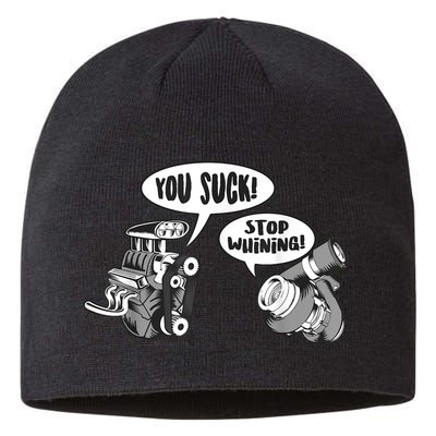 Funny Stop Whining Car Mechanic Precision Turbo For Men Sustainable Beanie