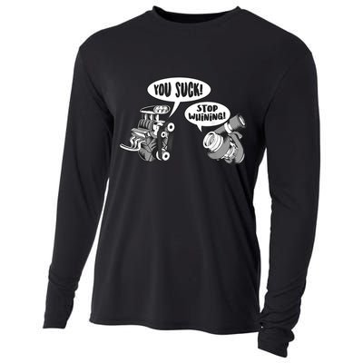 Funny Stop Whining Car Mechanic Precision Turbo For Men Cooling Performance Long Sleeve Crew