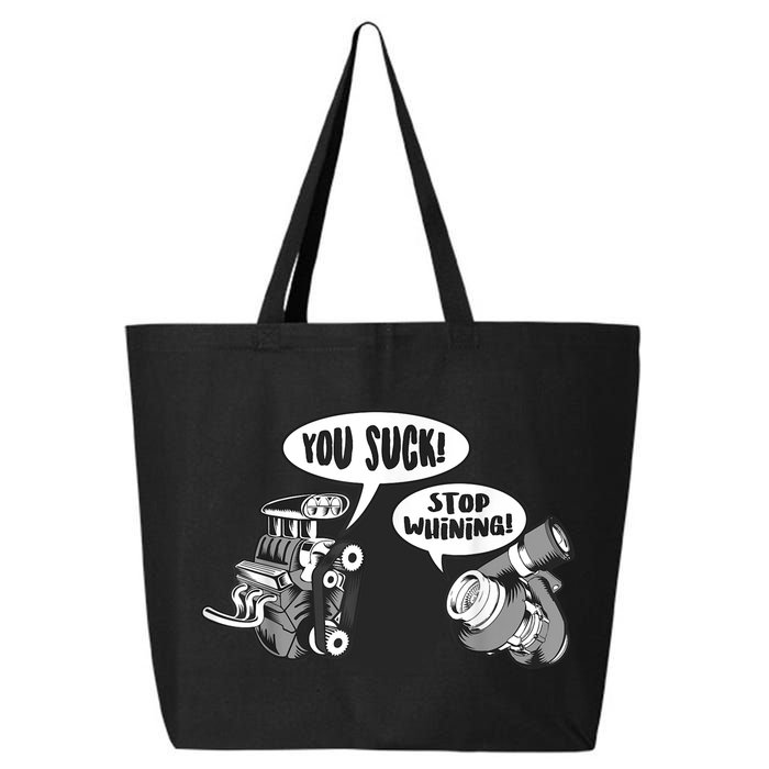 Funny Stop Whining Car Mechanic Precision Turbo For Men 25L Jumbo Tote