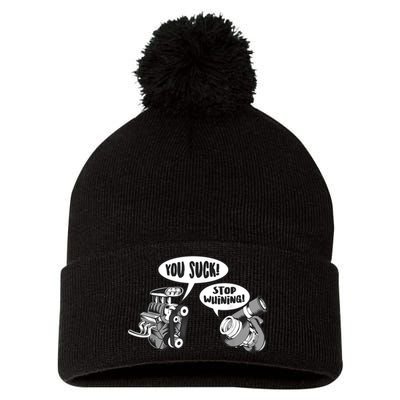 Funny Stop Whining Car Mechanic Precision Turbo For Men Pom Pom 12in Knit Beanie