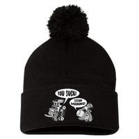 Funny Stop Whining Car Mechanic Precision Turbo For Men Pom Pom 12in Knit Beanie