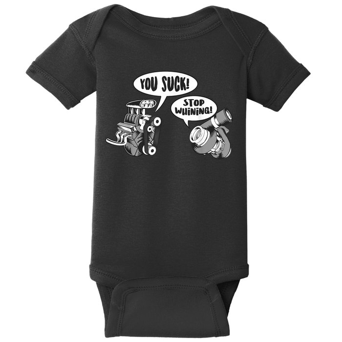 Funny Stop Whining Car Mechanic Precision Turbo For Men Baby Bodysuit
