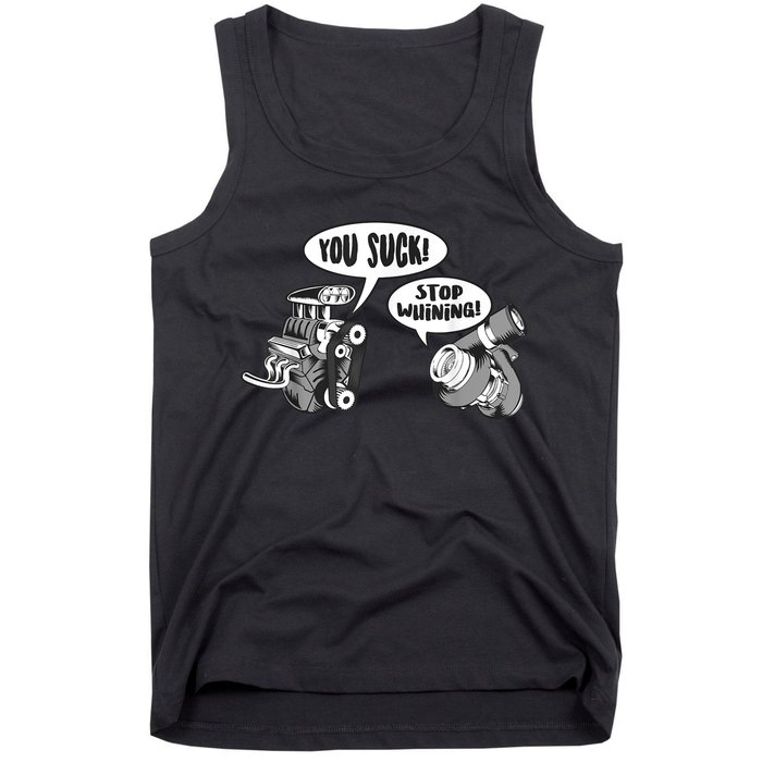 Funny Stop Whining Car Mechanic Precision Turbo For Men Tank Top