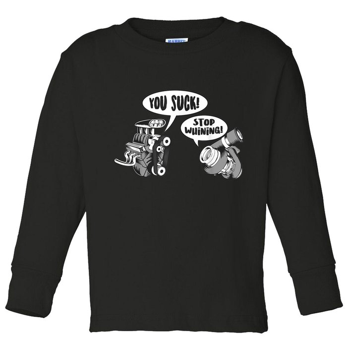 Funny Stop Whining Car Mechanic Precision Turbo For Men Toddler Long Sleeve Shirt
