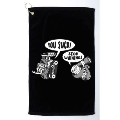 Funny Stop Whining Car Mechanic Precision Turbo For Men Golf Towel