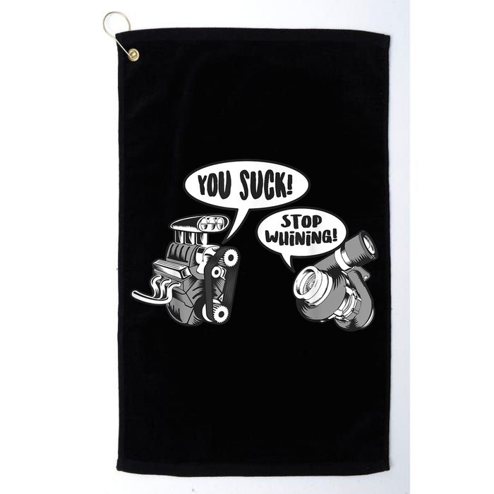 Funny Stop Whining Car Mechanic Precision Turbo For Men Golf Towel
