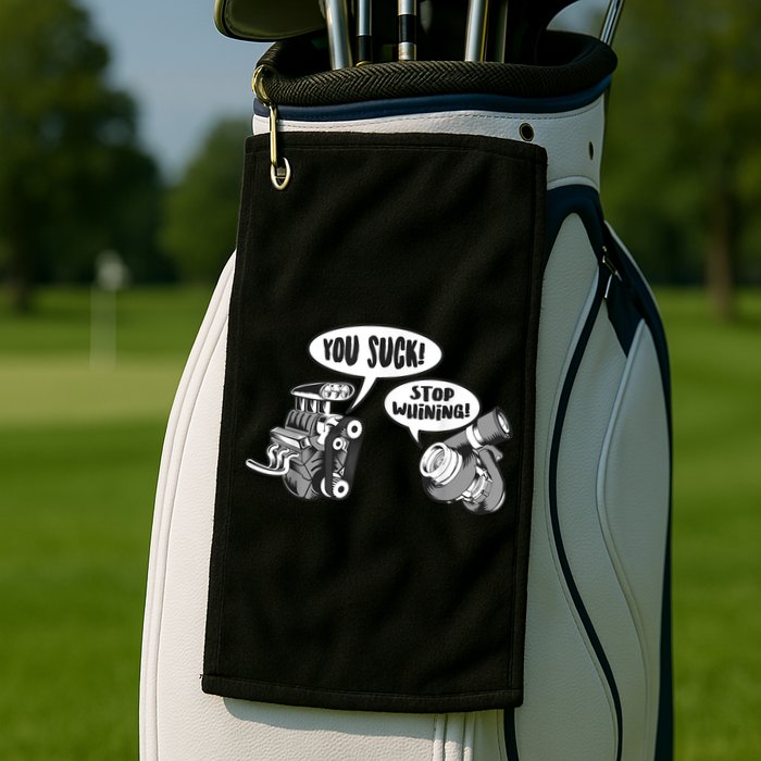 Funny Stop Whining Car Mechanic Precision Turbo For Men Golf Towel