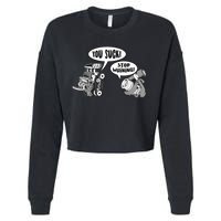 Funny Stop Whining Car Mechanic Precision Turbo For Men Cropped Pullover Crew