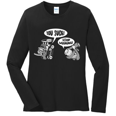 Funny Stop Whining Car Mechanic Precision Turbo For Men Ladies Long Sleeve Shirt