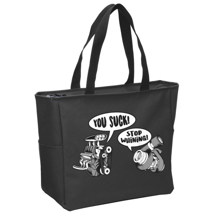 Funny Stop Whining Car Mechanic Precision Turbo For Men Zip Tote Bag