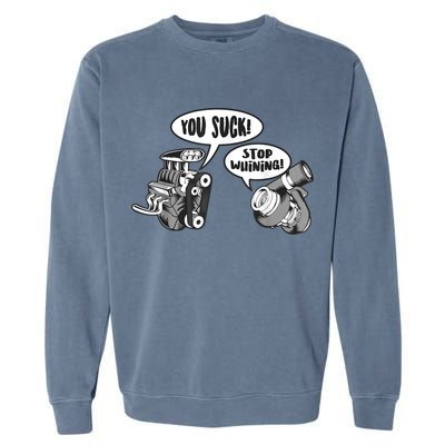 Funny Stop Whining Car Mechanic Precision Turbo For Men Garment-Dyed Sweatshirt