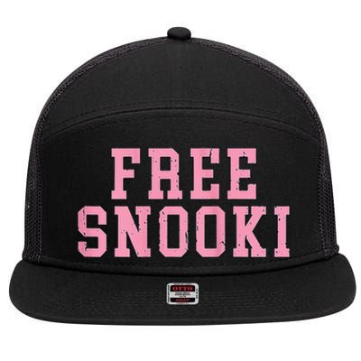 Free Snooki Woman 7 Panel Mesh Trucker Snapback Hat