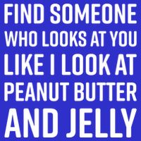 Find Someone Who Looks At You Meme Gift Peanut Butter And Jelly Gift Button
