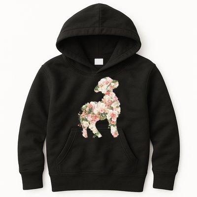Floral Spring Women Flower Lamb Kids Hoodie