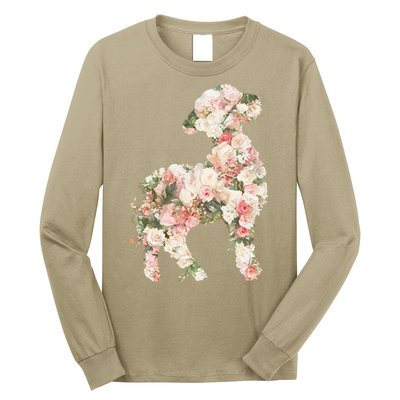 Floral Spring Women Flower Lamb Long Sleeve Shirt