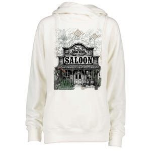 Frontier Spirit Western Saloon Womens Funnel Neck Pullover Hood