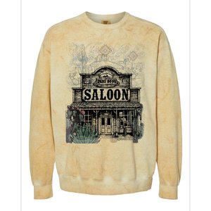 Frontier Spirit Western Saloon Colorblast Crewneck Sweatshirt