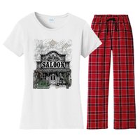 Frontier Spirit Western Saloon Women's Flannel Pajama Set