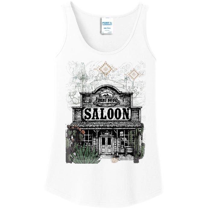 Frontier Spirit Western Saloon Ladies Essential Tank