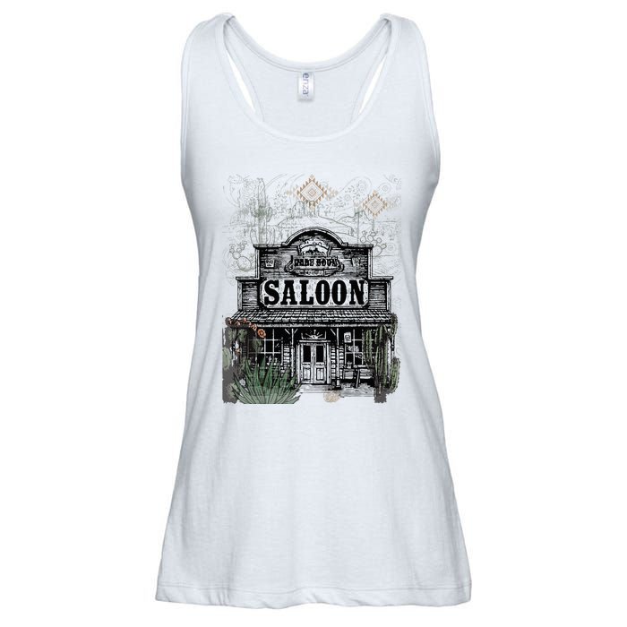 Frontier Spirit Western Saloon Ladies Essential Flowy Tank