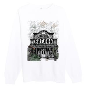 Frontier Spirit Western Saloon Premium Crewneck Sweatshirt