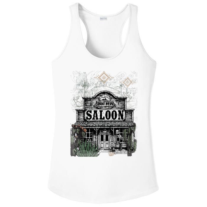 Frontier Spirit Western Saloon Ladies PosiCharge Competitor Racerback Tank