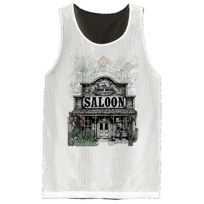 Frontier Spirit Western Saloon Mesh Reversible Basketball Jersey Tank