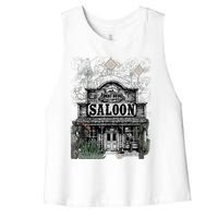 Frontier Spirit Western Saloon Women's Racerback Cropped Tank