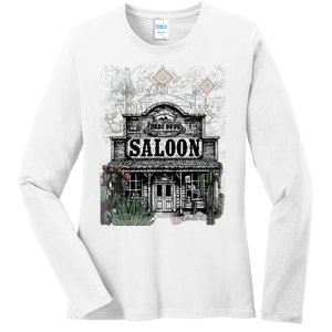 Frontier Spirit Western Saloon Ladies Long Sleeve Shirt