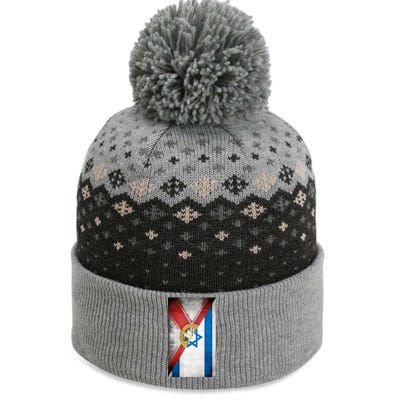 Florida Stands With Israeli Flag Florida Flag The Baniff Cuffed Pom Beanie