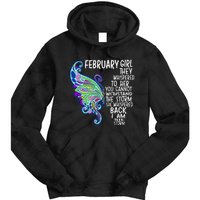 February She Whispered Back I Am The Storm Butterfly Tie Dye Hoodie