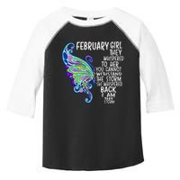 February She Whispered Back I Am The Storm Butterfly Toddler Fine Jersey T-Shirt