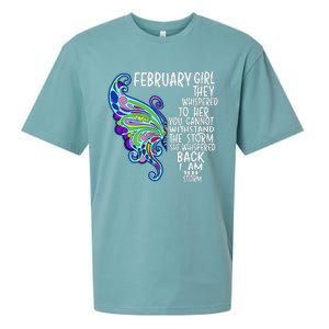 February She Whispered Back I Am The Storm Butterfly Sueded Cloud Jersey T-Shirt