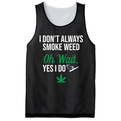 Funny Smoke Weed Marijuana Stoner Mesh Reversible Basketball Jersey Tank