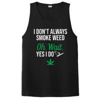 Funny Smoke Weed Marijuana Stoner PosiCharge Competitor Tank