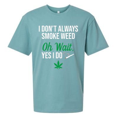 Funny Smoke Weed Marijuana Stoner Sueded Cloud Jersey T-Shirt