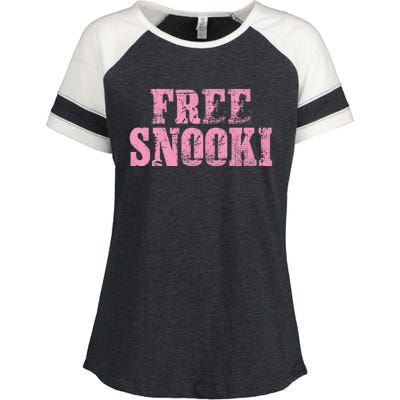 Free Snooki Weathered Enza Ladies Jersey Colorblock Tee