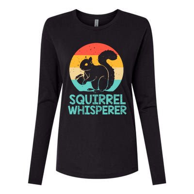 Funny Squirrel Whisperer Art Squirrel Lover Womens Cotton Relaxed Long Sleeve T-Shirt