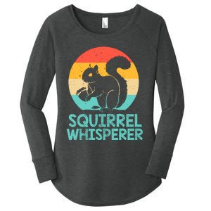 Funny Squirrel Whisperer Art Squirrel Lover Women's Perfect Tri Tunic Long Sleeve Shirt