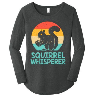 Funny Squirrel Whisperer Art Squirrel Lover Women's Perfect Tri Tunic Long Sleeve Shirt