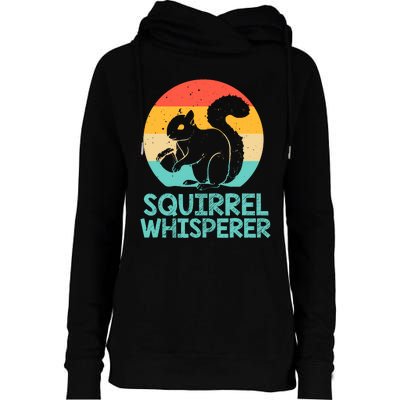 Funny Squirrel Whisperer Art Squirrel Lover Womens Funnel Neck Pullover Hood