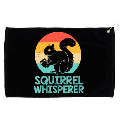 Funny Squirrel Whisperer Art Squirrel Lover Grommeted Golf Towel