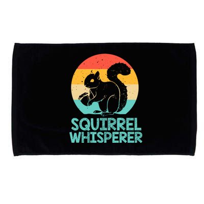 Funny Squirrel Whisperer Art Squirrel Lover Microfiber Hand Towel