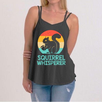 Funny Squirrel Whisperer Art Squirrel Lover Women's Strappy Tank