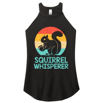 Funny Squirrel Whisperer Art Squirrel Lover Women's Perfect Tri Rocker Tank