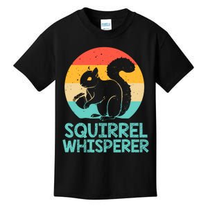 Funny Squirrel Whisperer Art Squirrel Lover Kids T-Shirt